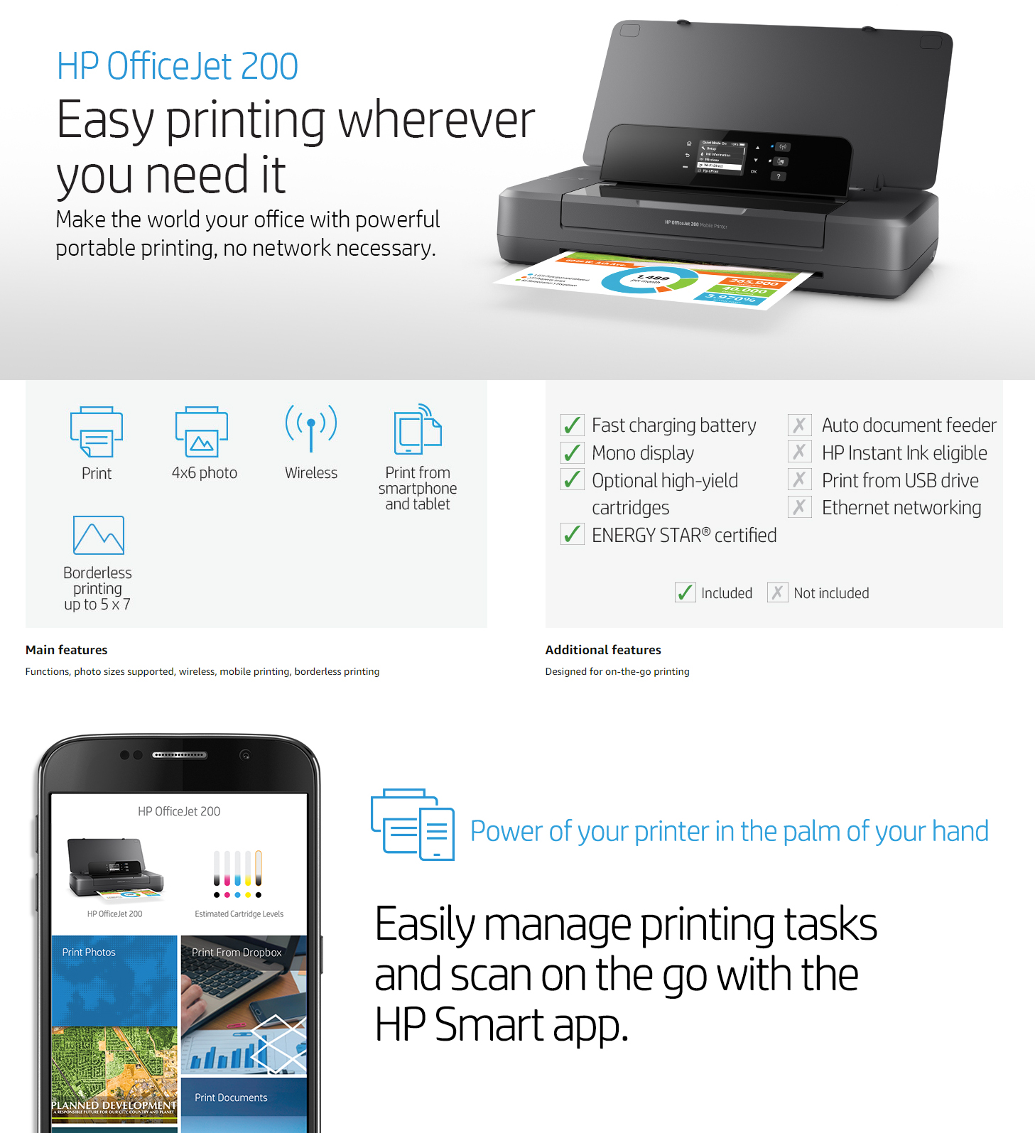 HP Officejet 202 Mobile Printer | N4K99C | Compu Jordan for Computers